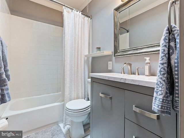 3721 S Hereford Ln, Philadelphia, PA 19114 - bathroom featuring toilet, shower / tub combo, and vanity