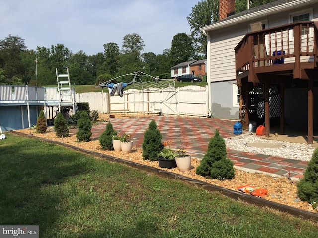 24 Galt Way, Stafford, VA 22554 - view of yard featuring a patio area and a deck