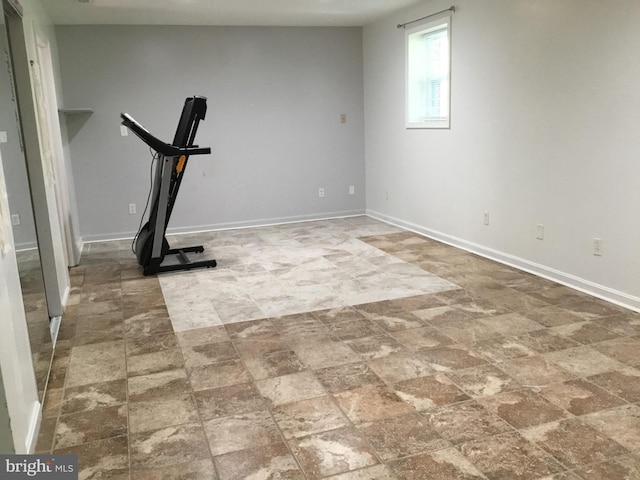 24 Galt Way, Stafford, VA 22554 - exercise area featuring baseboards and stone finish floors