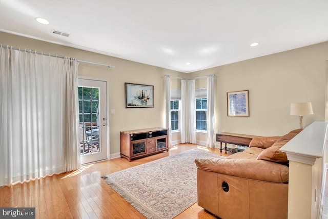 332 Blanketflower Ln, West Windsor, NJ 08550 - living area featuring light wood finished floors, recessed lighting, and baseboards