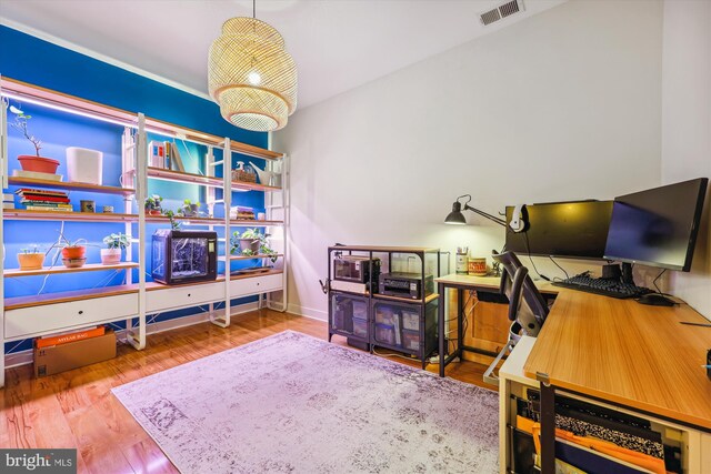 8005 13th St Unit 411, Silver Spring, MD 20910 - office area featuring wood finished floors