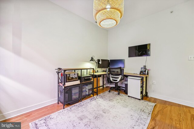 8005 13th St Unit 411, Silver Spring, MD 20910 - office featuring baseboards and wood finished floors