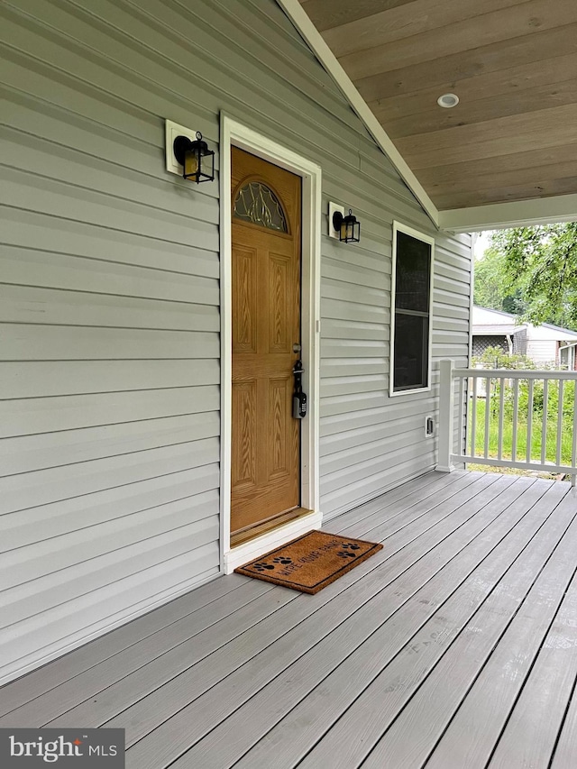 34 Hornets Nest Ln, Fredericksburg, VA 22405 - view of exterior entry featuring covered porch