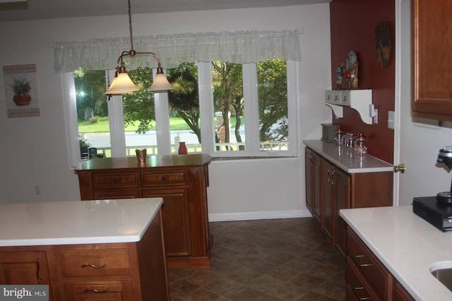 2404 Blue Valley Dr, Silver Spring, MD 20904 - kitchen with plenty of natural light, brown cabinetry, and light countertops