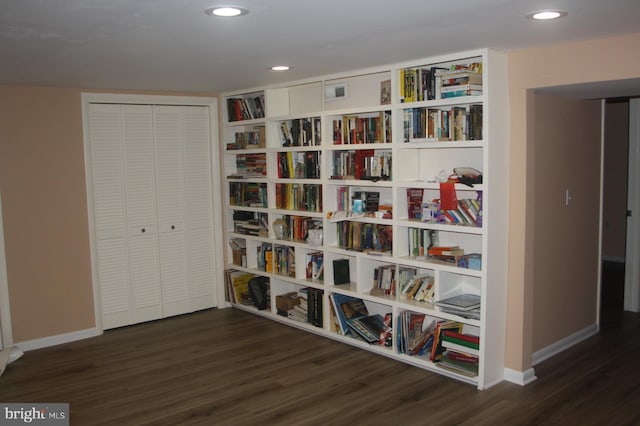 2404 Blue Valley Dr, Silver Spring, MD 20904 - unfurnished room with wood finished floors, baseboards, and recessed lighting