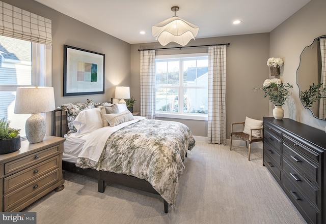 81 Alroy Rd Unit 33, Malvern, PA 19355 - bedroom with light carpet, baseboards, and recessed lighting