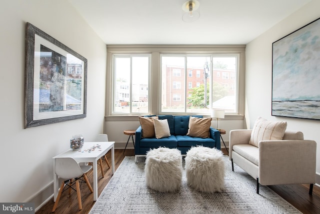 110 Varnum St NW, Washington, DC 20011 - sitting room with wood finished floors and baseboards