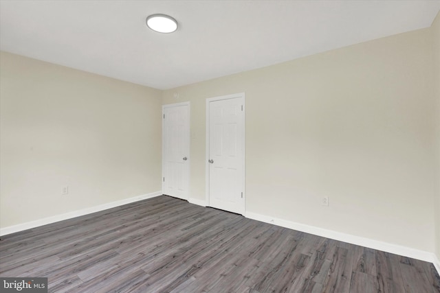 443 N 2nd St, Wormleysburg, PA 17043 - empty room featuring wood finished floors and baseboards
