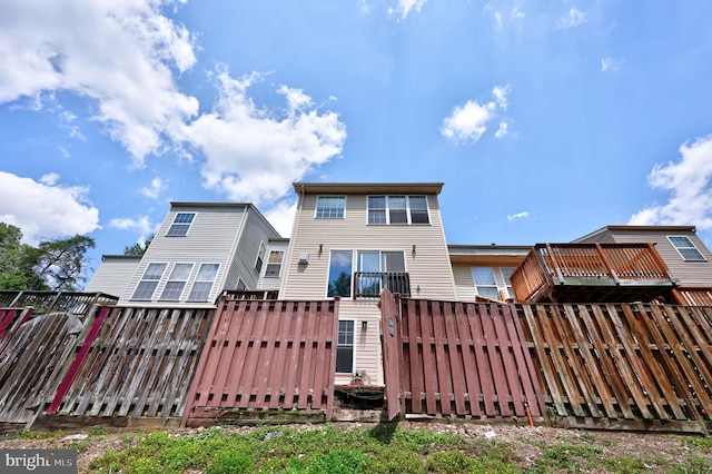 17455 Kagera Dr, Dumfries, VA 22025 - rear view of house featuring a fenced backyard