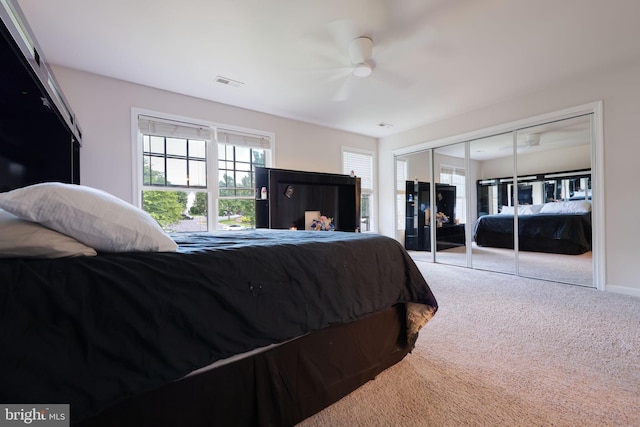 17455 Kagera Dr, Dumfries, VA 22025 - bedroom with carpet floors and a ceiling fan