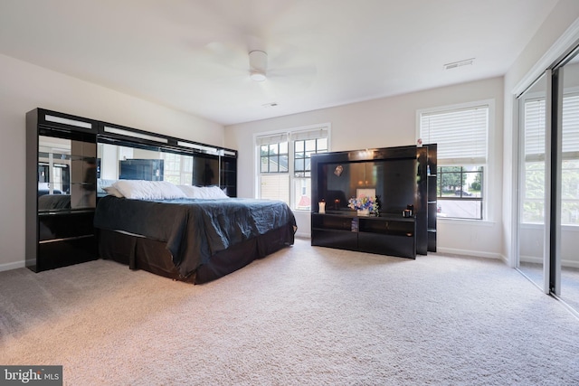 17455 Kagera Dr, Dumfries, VA 22025 - carpeted bedroom with baseboards and a ceiling fan