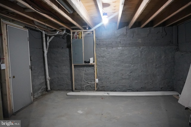 482-484 Brunswick St, Baltimore, MD 21223 - unfinished basement with electric panel
