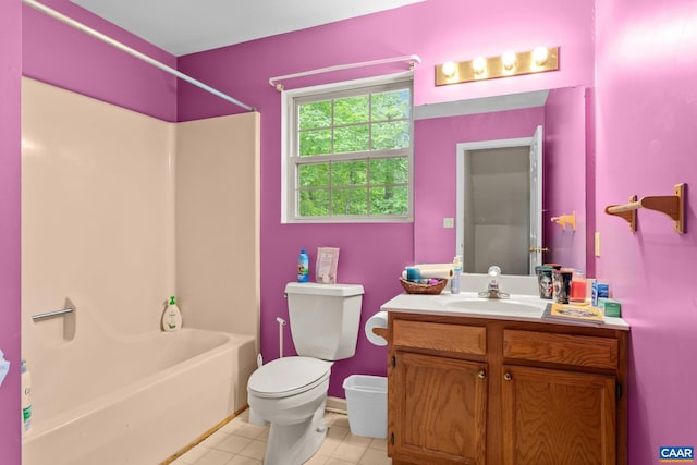 13 Tobacco Ter, Palmyra, VA 22963 - bathroom with vanity,  shower combination, tile patterned floors, and toilet