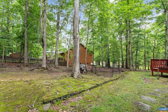 13 Tobacco Ter, Palmyra, VA 22963 - view of yard featuring a deck
