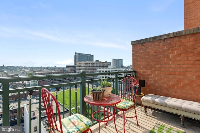 414 Water St Unit 1112, Baltimore, MD 21202 - balcony featuring a view of city