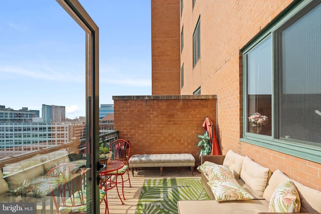414 Water St Unit 1112, Baltimore, MD 21202 - balcony with outdoor lounge area