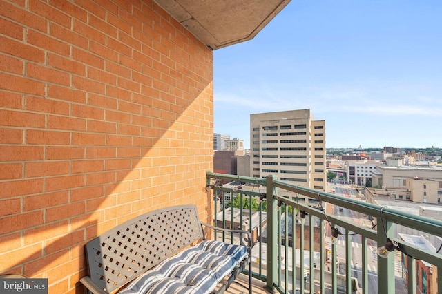 414 Water St Unit 1112, Baltimore, MD 21202 - balcony featuring a city view