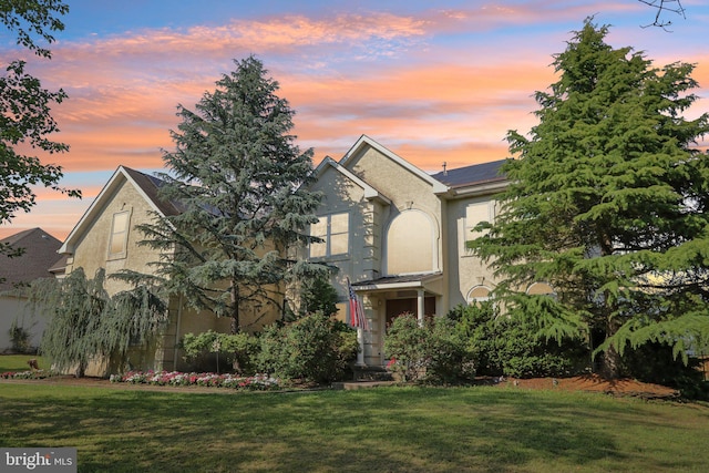 148 Ryans Run, Sicklerville, NJ 08081 - view of front of property with a front yard and stucco siding