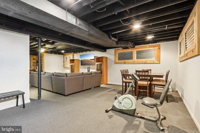 148 Ryans Run, Sicklerville, NJ 08081 - finished basement featuring baseboards and carpet flooring
