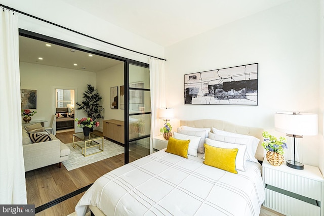 2517 Ontario Rd NW Unit 5, Washington, DC 20009 - bedroom featuring wood finished floors and recessed lighting