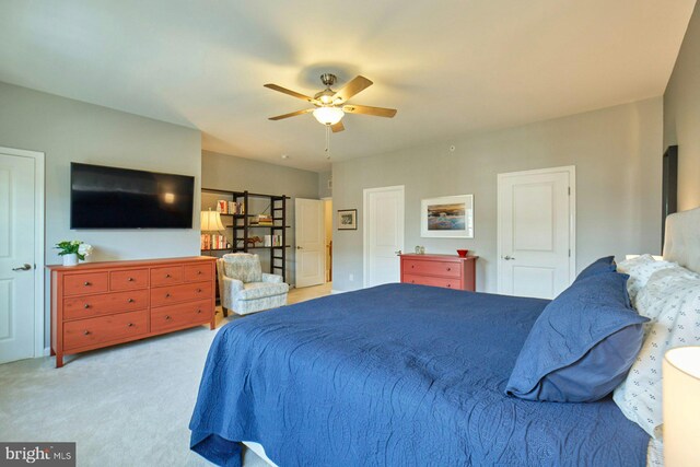 21623 Romans Dr, Ashburn, VA 20147 - bedroom featuring carpet floors and a ceiling fan