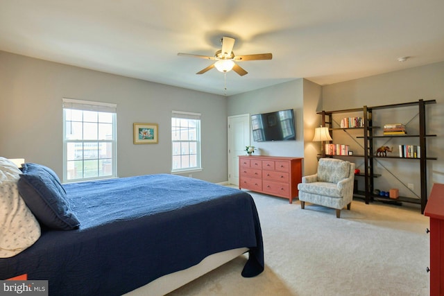 21623 Romans Dr, Ashburn, VA 20147 - carpeted bedroom with a ceiling fan