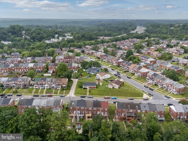 1016 Elm Rd, Halethorpe, MD 21227 - aerial view of property and surrounding area with nearby suburban area