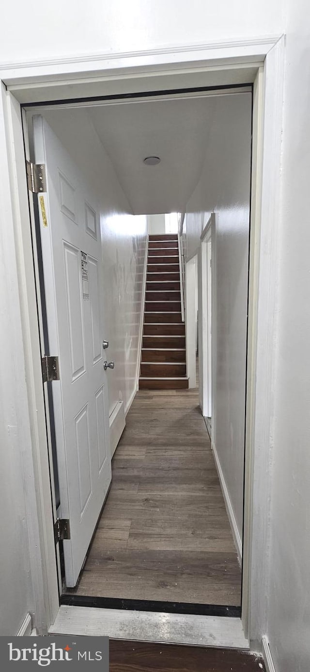 2540 W Silver St, Philadelphia, PA 19132 - hall with stairs and wood finished floors