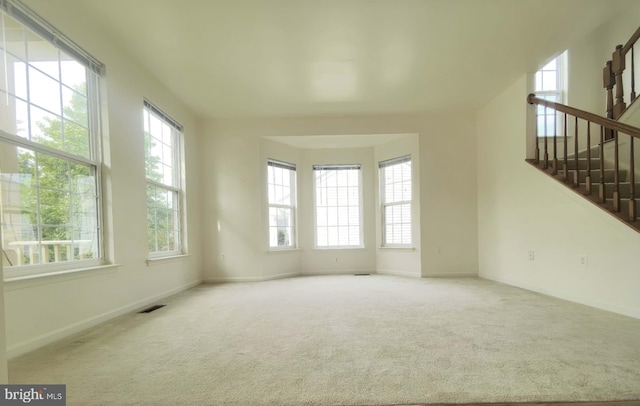 35547 Sarasota St, Round Hill, VA 20141 - carpeted spare room featuring stairs and baseboards