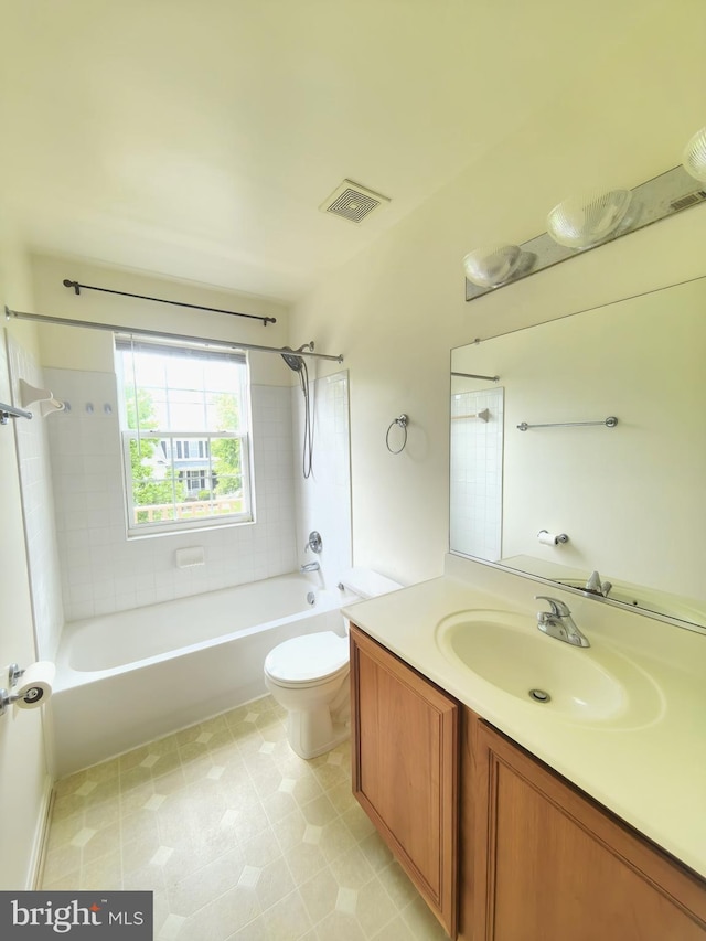 35547 Sarasota St, Round Hill, VA 20141 - full bath featuring  shower combination, vanity, and toilet