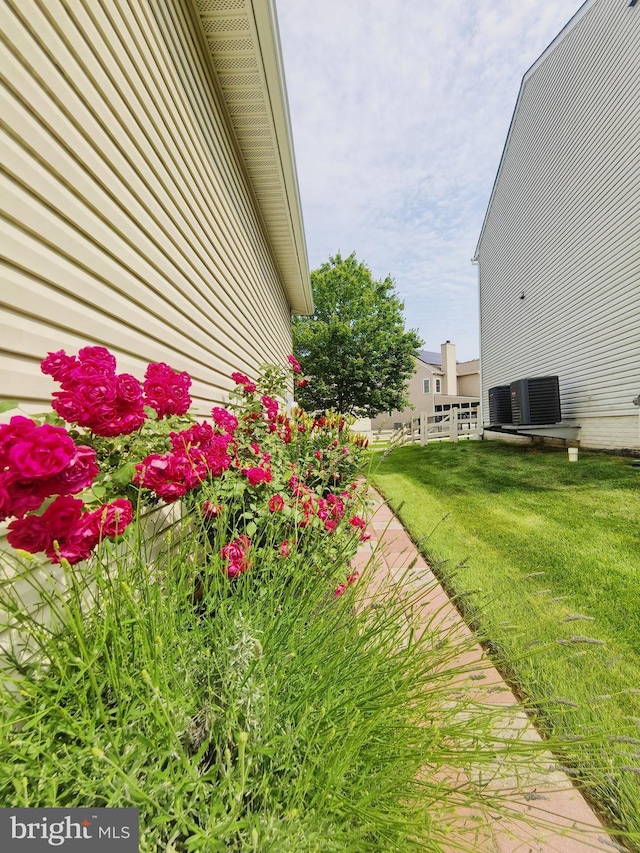 35547 Sarasota St, Round Hill, VA 20141 - view of grassy yard with cooling unit
