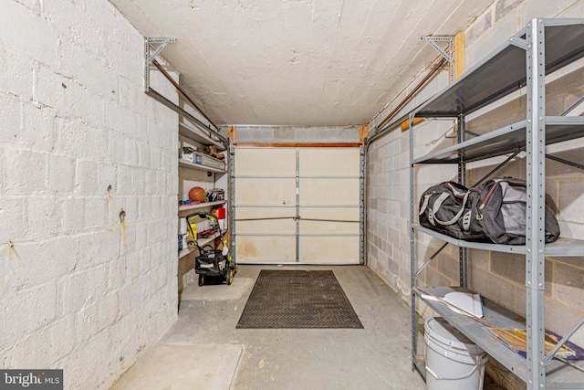 2937 Fort Baker Dr SE, Washington, DC 20020 - garage featuring concrete block wall