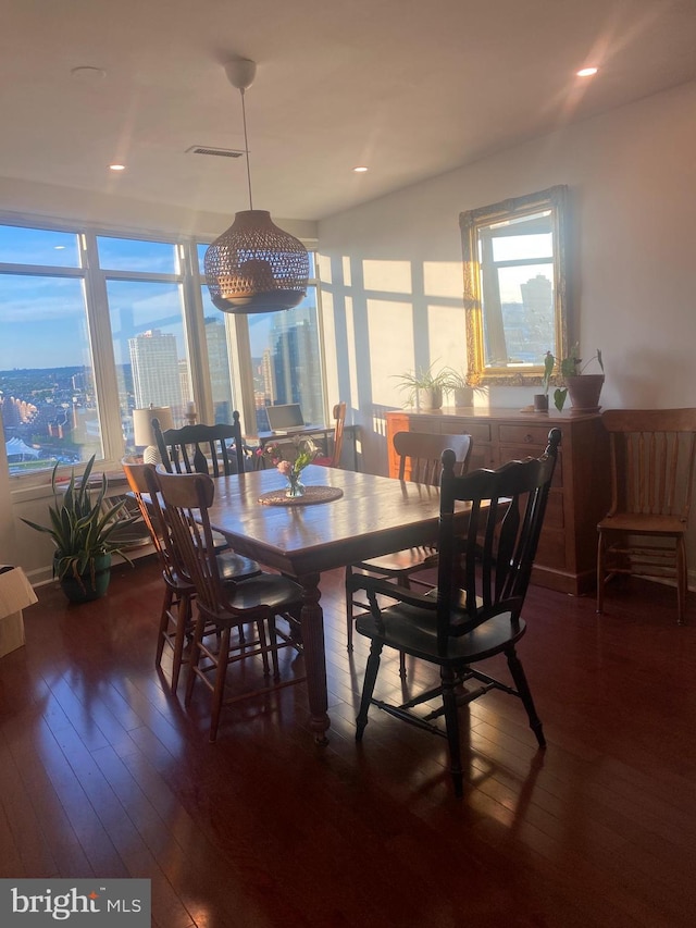 100 Harborview Unit 2307, Baltimore, MD 21230 - dining space with hardwood / wood-style flooring and plenty of natural light