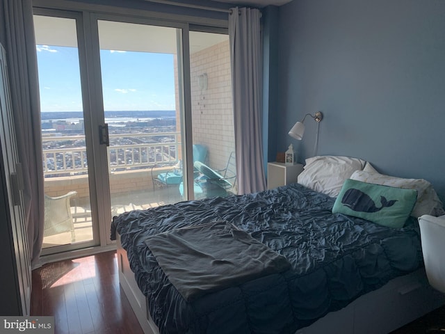 100 Harborview Unit 2307, Baltimore, MD 21230 - bedroom with dark wood-style floors
