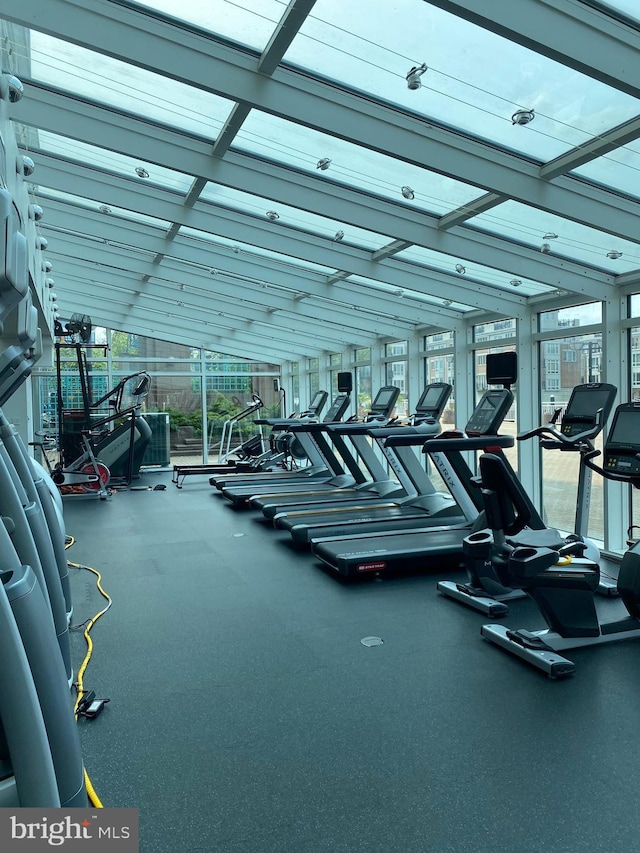 100 Harborview Unit 2307, Baltimore, MD 21230 - workout area with plenty of natural light