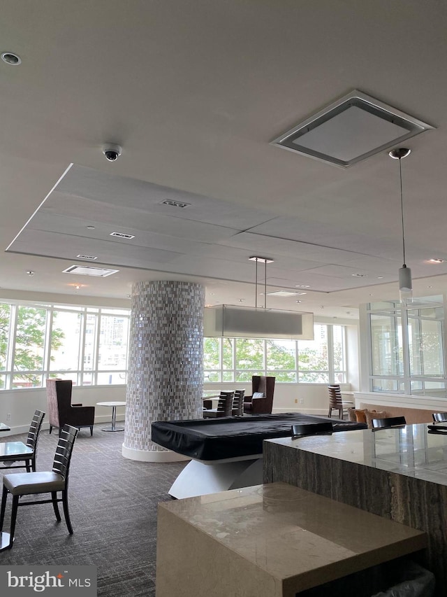 100 Harborview Unit 2307, Baltimore, MD 21230 - kitchen with open floor plan and carpet floors