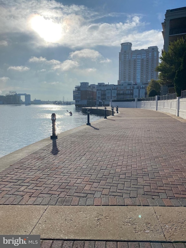 100 Harborview Unit 2307, Baltimore, MD 21230 - view of community featuring a water view and a view of city