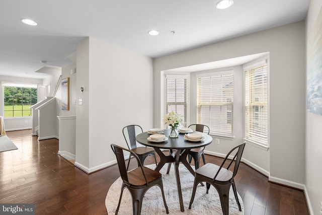9950 Ravenhurst Rd, Middle River, MD 21220 - dining room with wood finished floors and recessed lighting