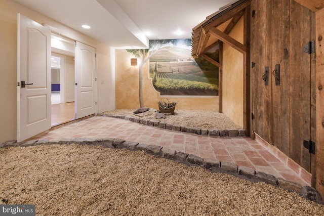 5420 Moorland Ln, Bethesda, MD 20814 - hallway featuring recessed lighting