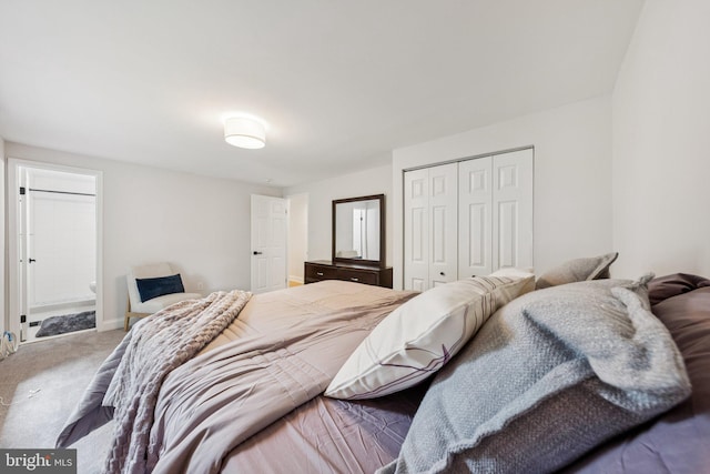 12711 Lampton Ln, Fort Washington, MD 20744 - carpeted bedroom featuring a closet, baseboards, and ensuite bathroom