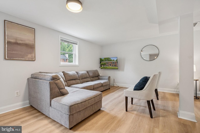 12711 Lampton Ln, Fort Washington, MD 20744 - living area with light wood finished floors and baseboards