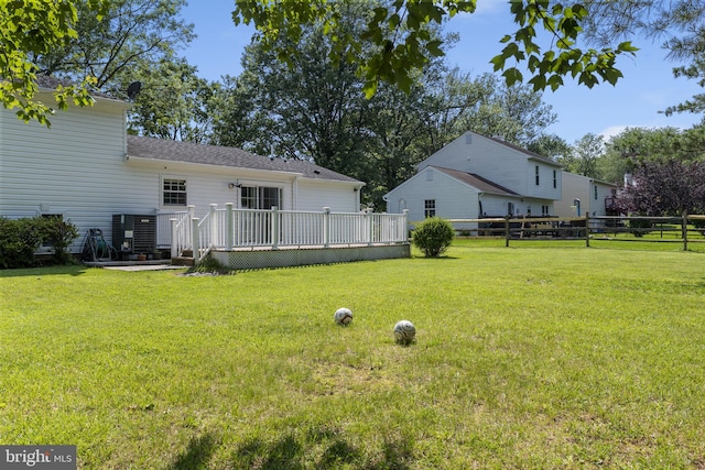 13413 Winterspoon Ln, Germantown, MD 20874 - view of yard with a deck