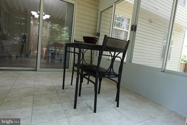 8307 Satinleaf Ct, Bowie, MD 20715 - sunroom / solarium with a chandelier