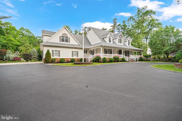 14 Waterfront Way, Hammonton, NJ 08037 - view of front of home featuring a porch, driveway, and a shingled roof