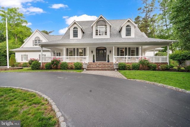 14 Waterfront Way, Hammonton, NJ 08037 - view of front of house with a porch, roof with shingles, and a front lawn