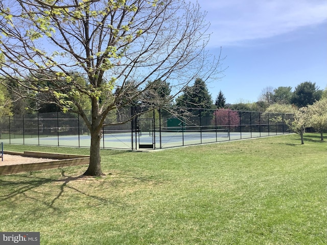 18302 Streamside Dr Unit 101, Gaithersburg, MD 20879 - view of yard featuring a tennis court