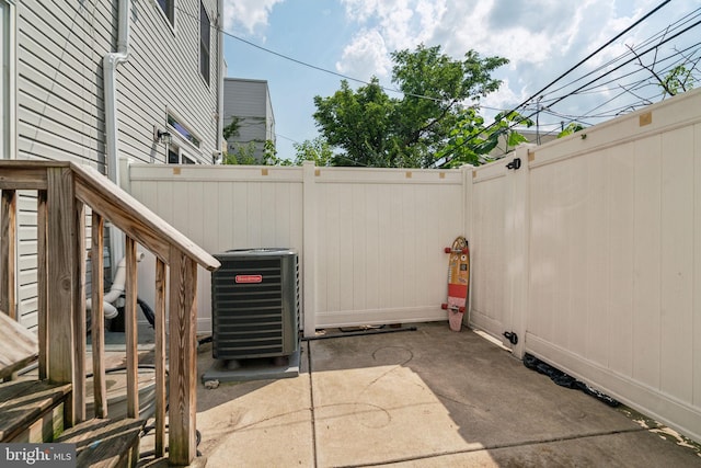 1444 N Myrtlewood St, Philadelphia, PA 19121 - view of patio with central AC