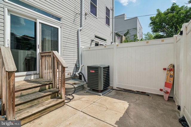 1444 N Myrtlewood St, Philadelphia, PA 19121 - view of patio / terrace featuring central AC