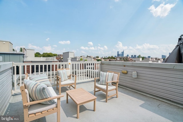 1444 N Myrtlewood St, Philadelphia, PA 19121 - view of patio / terrace with a city view
