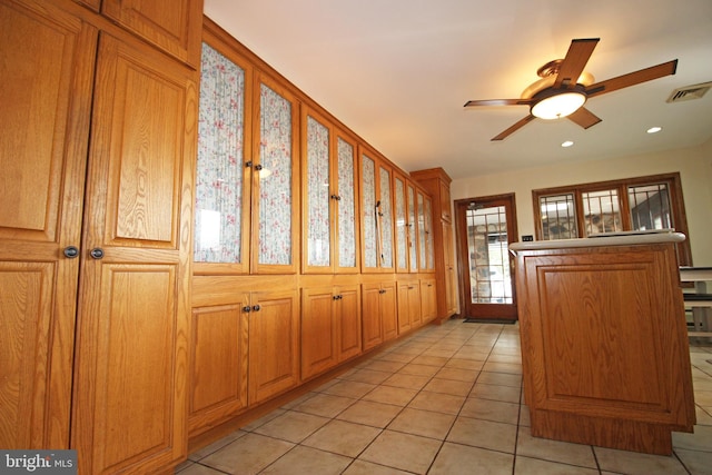2732 Old Cedar Grove Rd, Broomall, PA 19008 - corridor with light tile patterned floors and recessed lighting